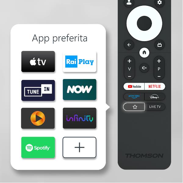 TV Thomson 50QG4S14 50" UHD 4K Smart Google TV QLED