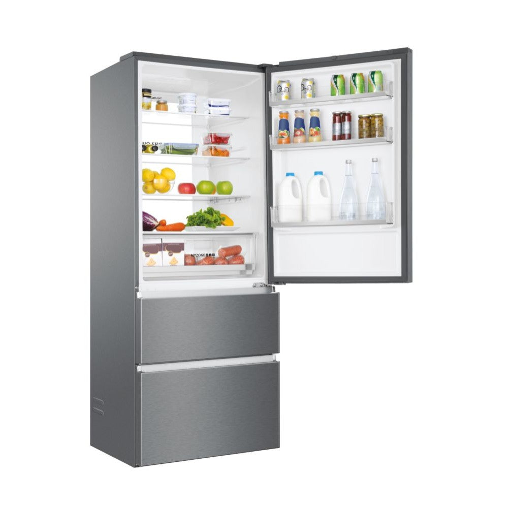 Frigorifero Haier HTOPMNE7193 Tre porte Classe E 70cm Inox Nofrost