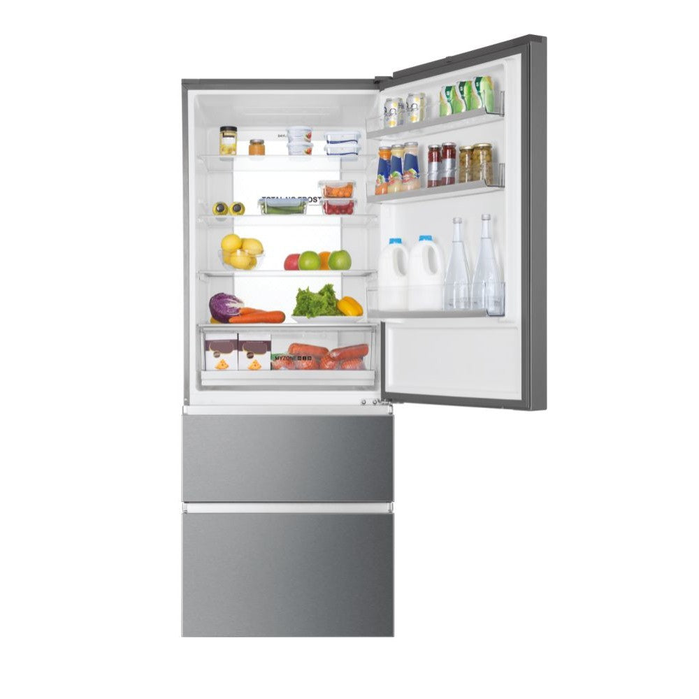 Frigorifero Haier HTOPMNE7193 Tre porte Classe E 70cm Inox Nofrost