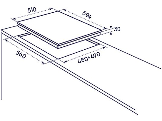 Piano Cottura A Gas Electrolux RGG6242LOX 60Cm 4 Fuochi Inox