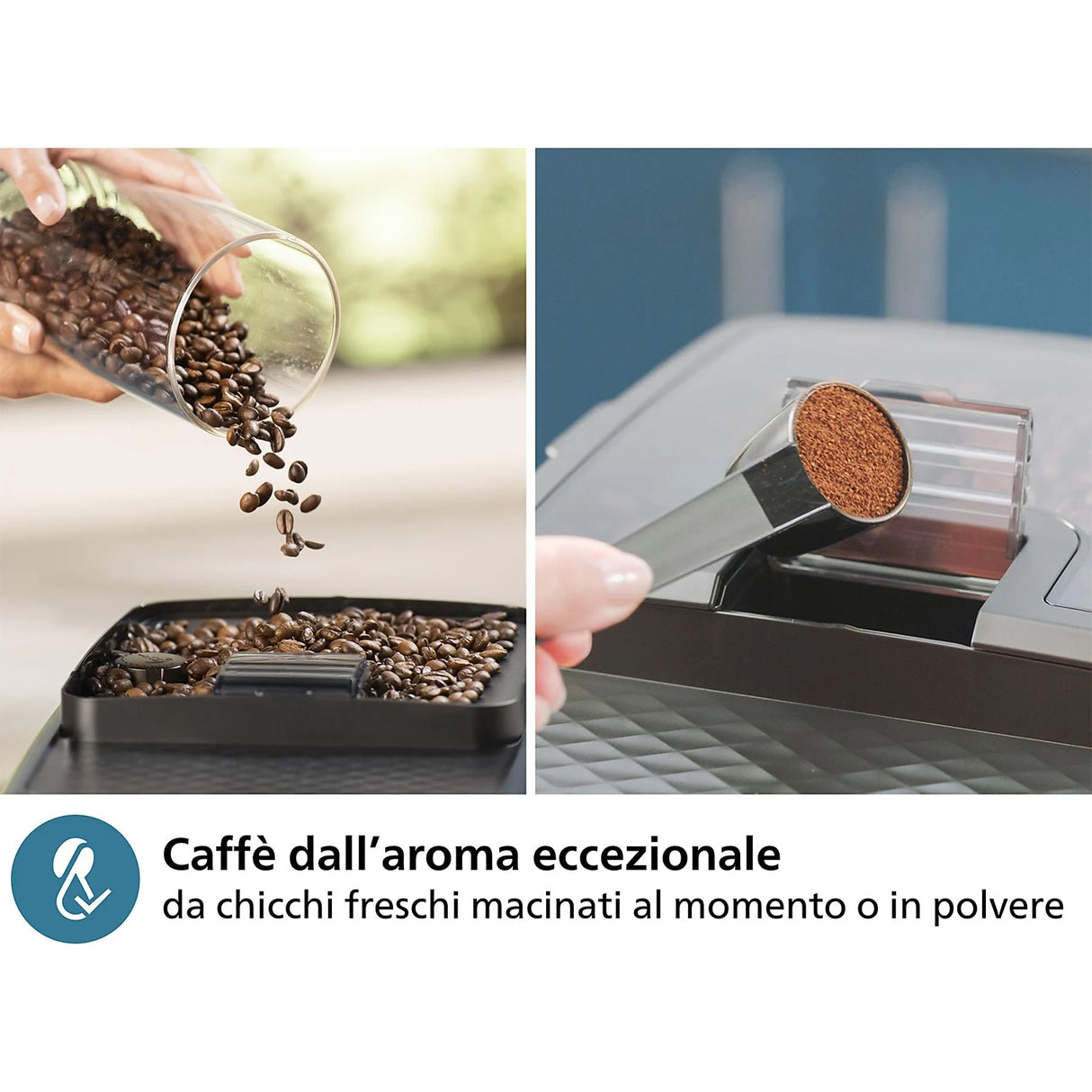 Macchina Caffè Philips EP0820/00 Automatica Display Touch A Colori Macina Caffè In Ceramica Con Montalatte Series 800