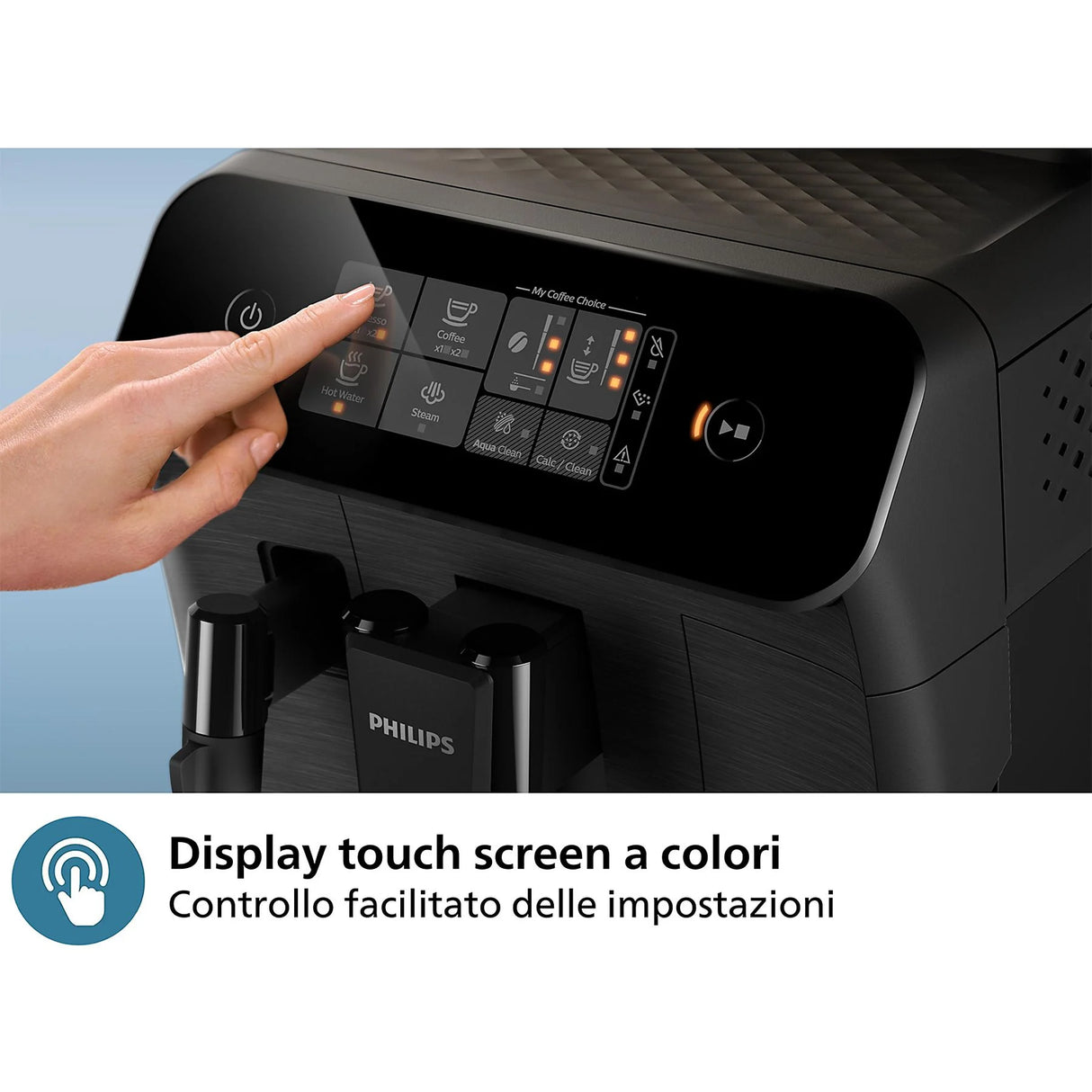 Macchina Caffè Philips EP0820/00 Automatica Display Touch A Colori Macina Caffè In Ceramica Con Montalatte Series 800