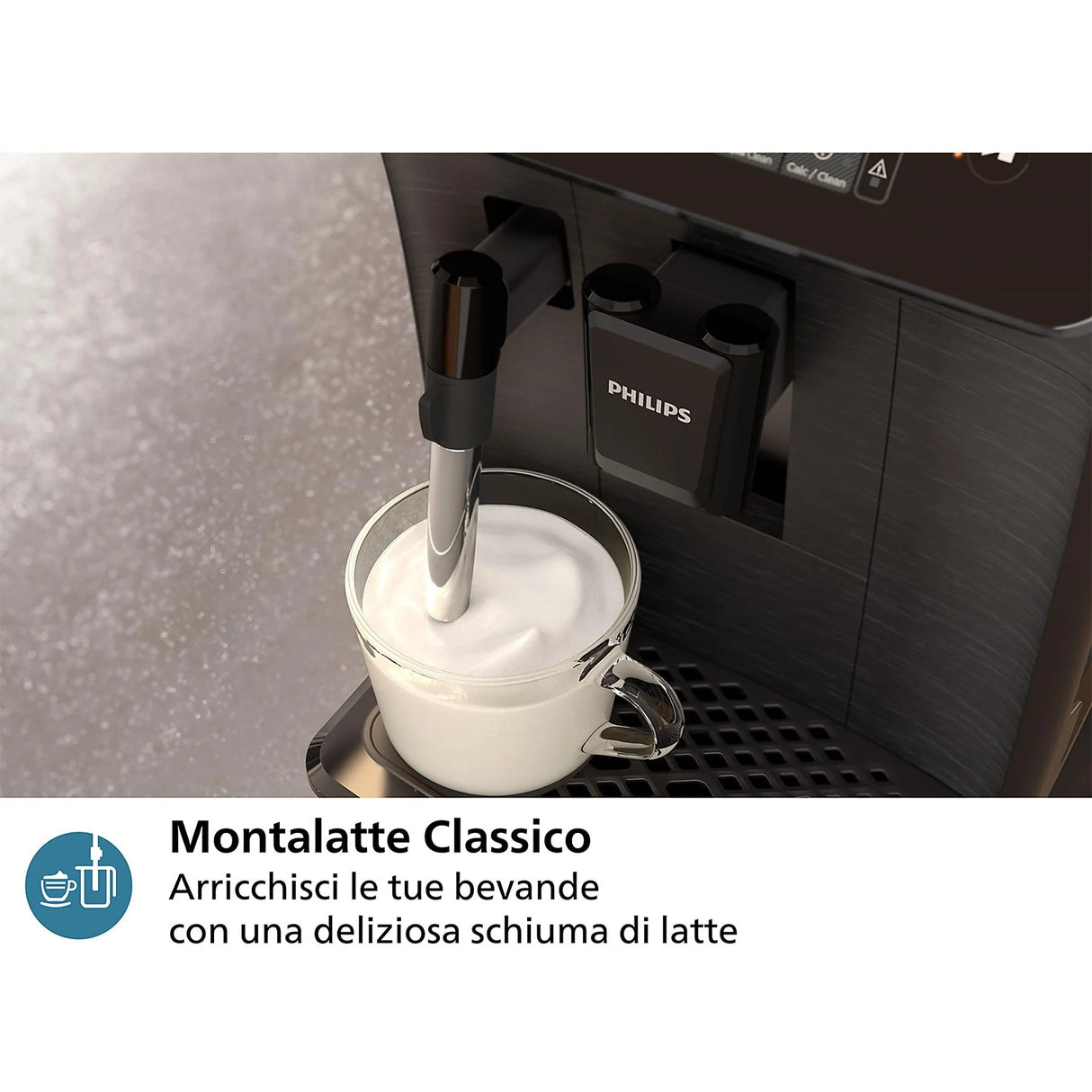 Macchina Caffè Philips EP0820/00 Automatica Display Touch A Colori Macina Caffè In Ceramica Con Montalatte Series 800