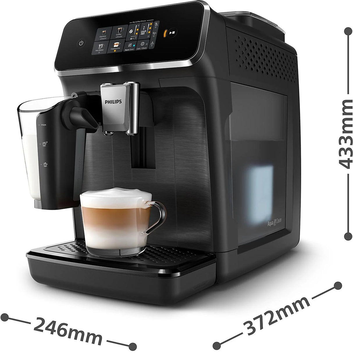 Macchina Caffè Automatica Philips EP2331/10 Con Cappuccinatore 15 Bar Display Touch