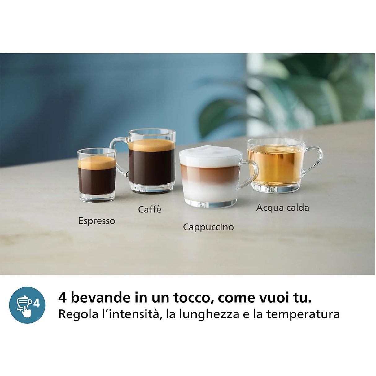 Macchina Caffè Automatica Philips EP2331/10 Con Cappuccinatore 15 Bar Display Touch