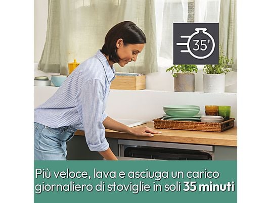 Lavastoviglie Candy CF 4C6F0X 59,7 cm Libera installazione 14 coperti Motore Inverter Classe C