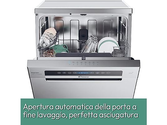 Lavastoviglie Candy CF 4C6F0X 59,7 cm Libera installazione 14 coperti Motore Inverter Classe C