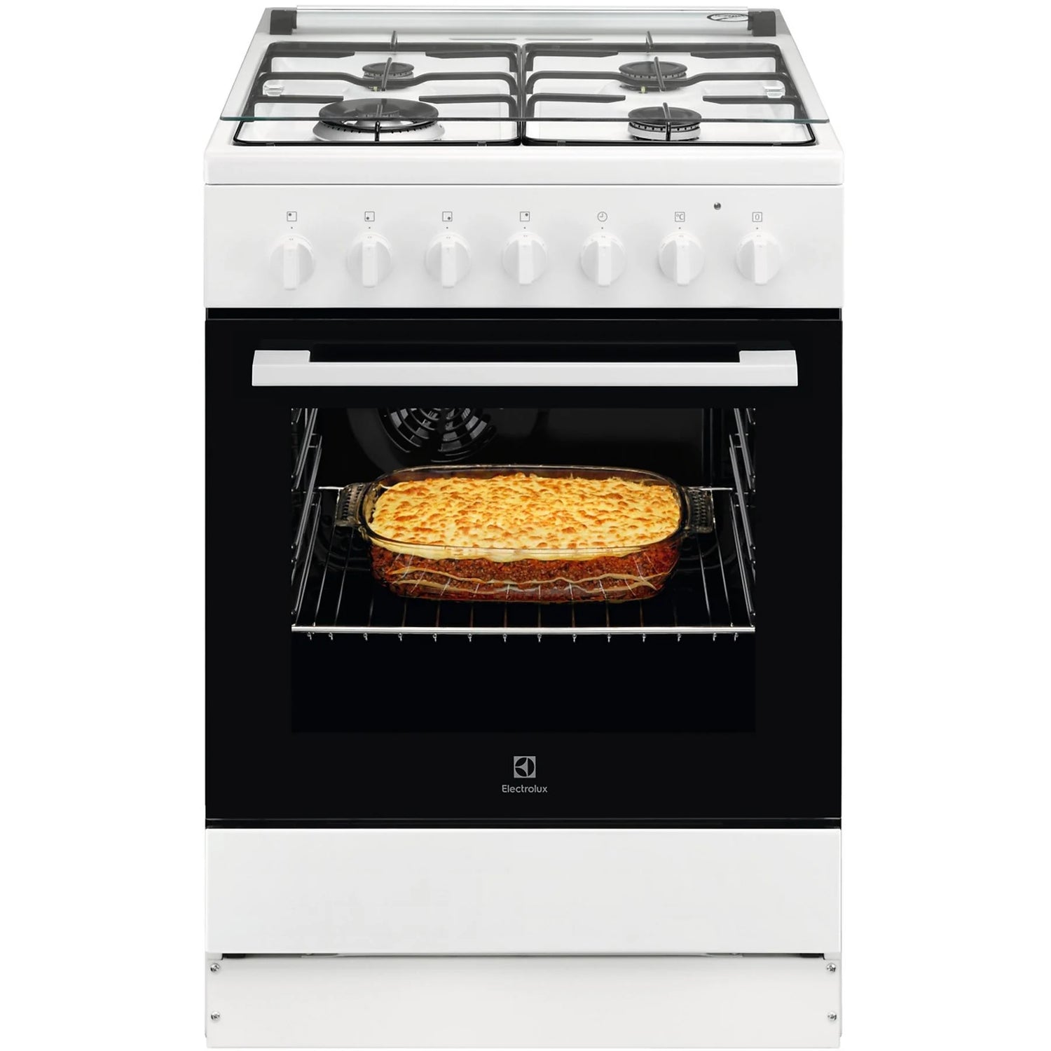 Cucina Electrolux LKK620010W 4 Fuochi Gas Forno Elettrico Ventilato Colore Bianco Classe A