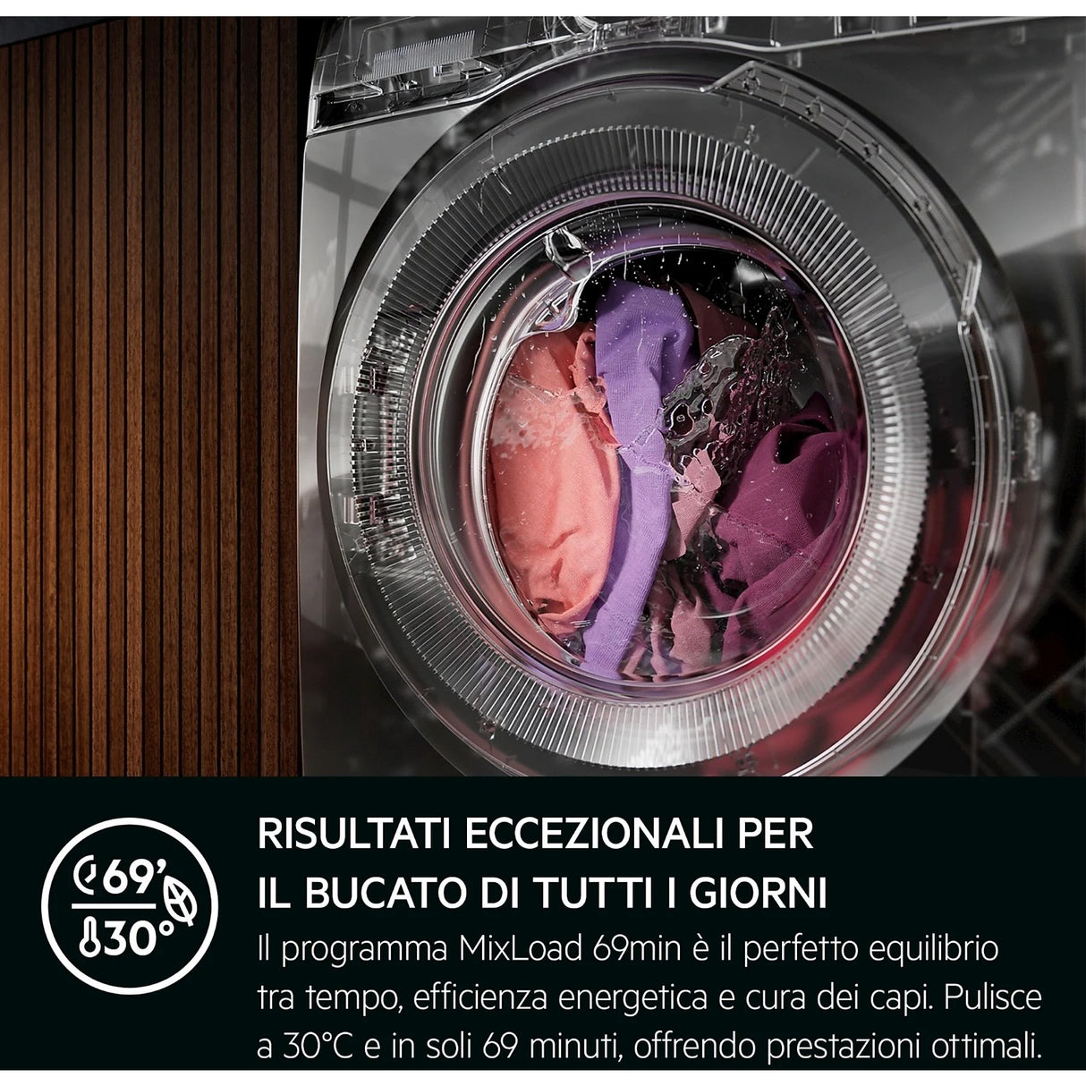 Lavatrice AEG LR7FD104B Carica Frontale 10kg Classe A-40% 1400giri Motore Inverter