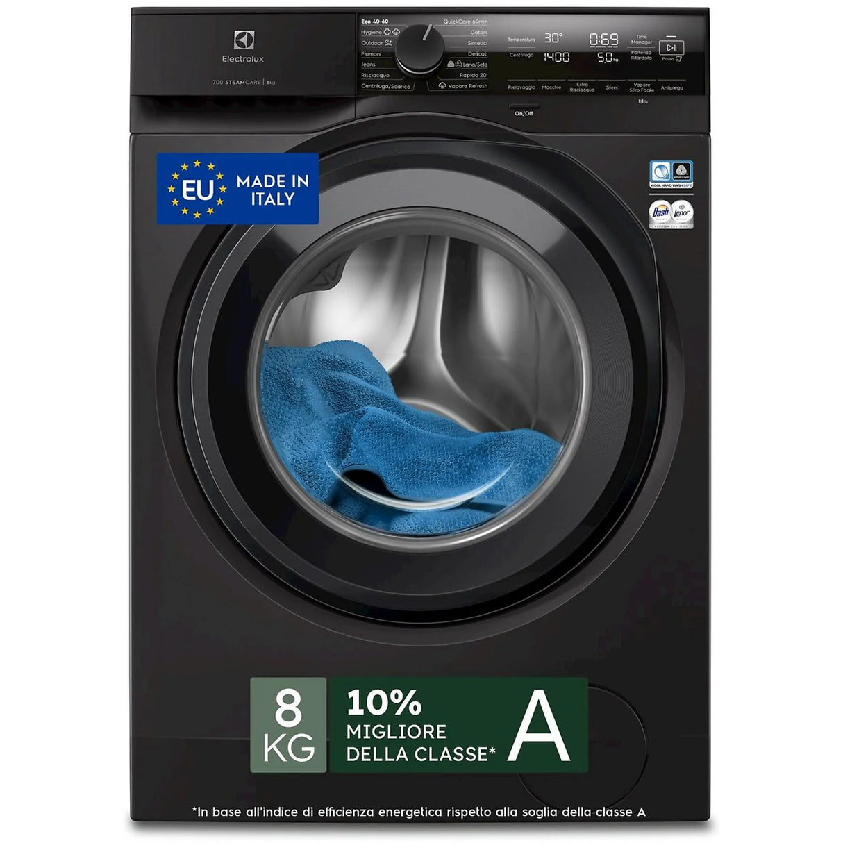 Lavatrice Electrolux EW7F48B 8kg Classe A Nera serie 700