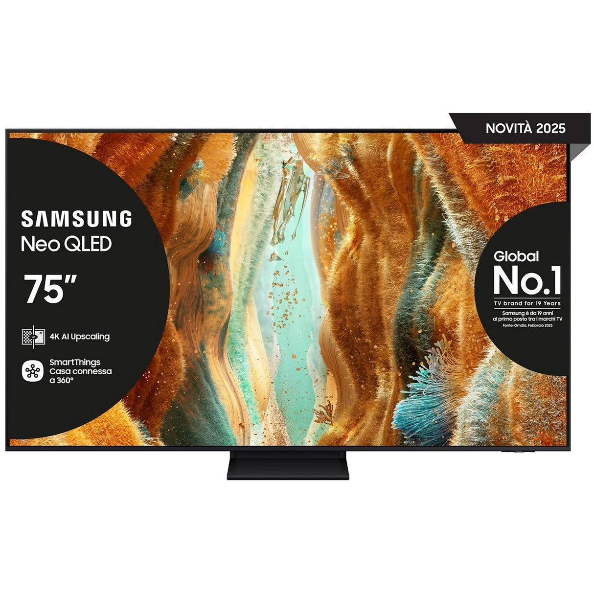 TV Samsung QE75QN70FAUXZT Neo QLED 4K 75" Smart TV Mini LED