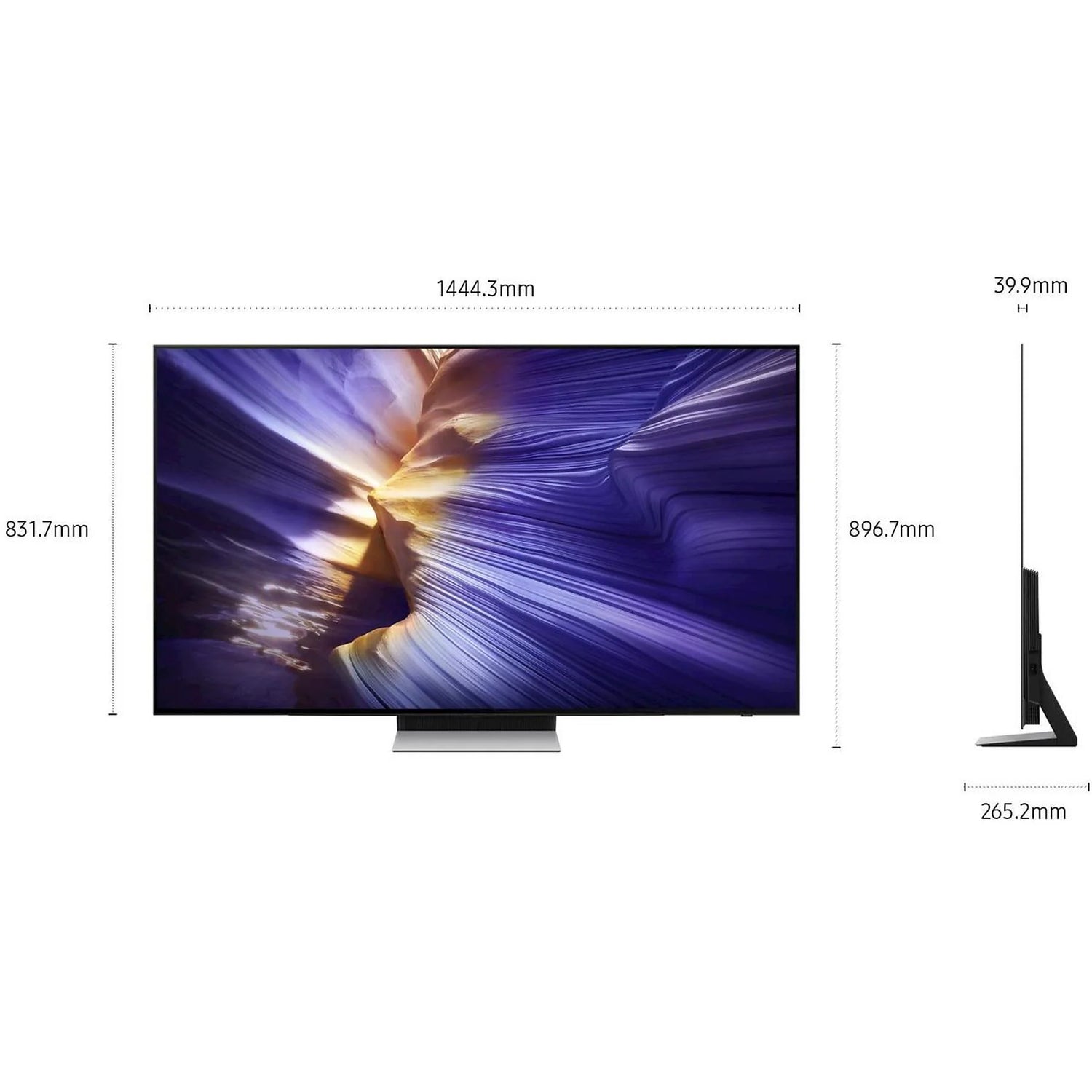 TV Samsung QE65S90FATXZT 65" OLED Wi-Fi 4K AI Upscaling Pro
