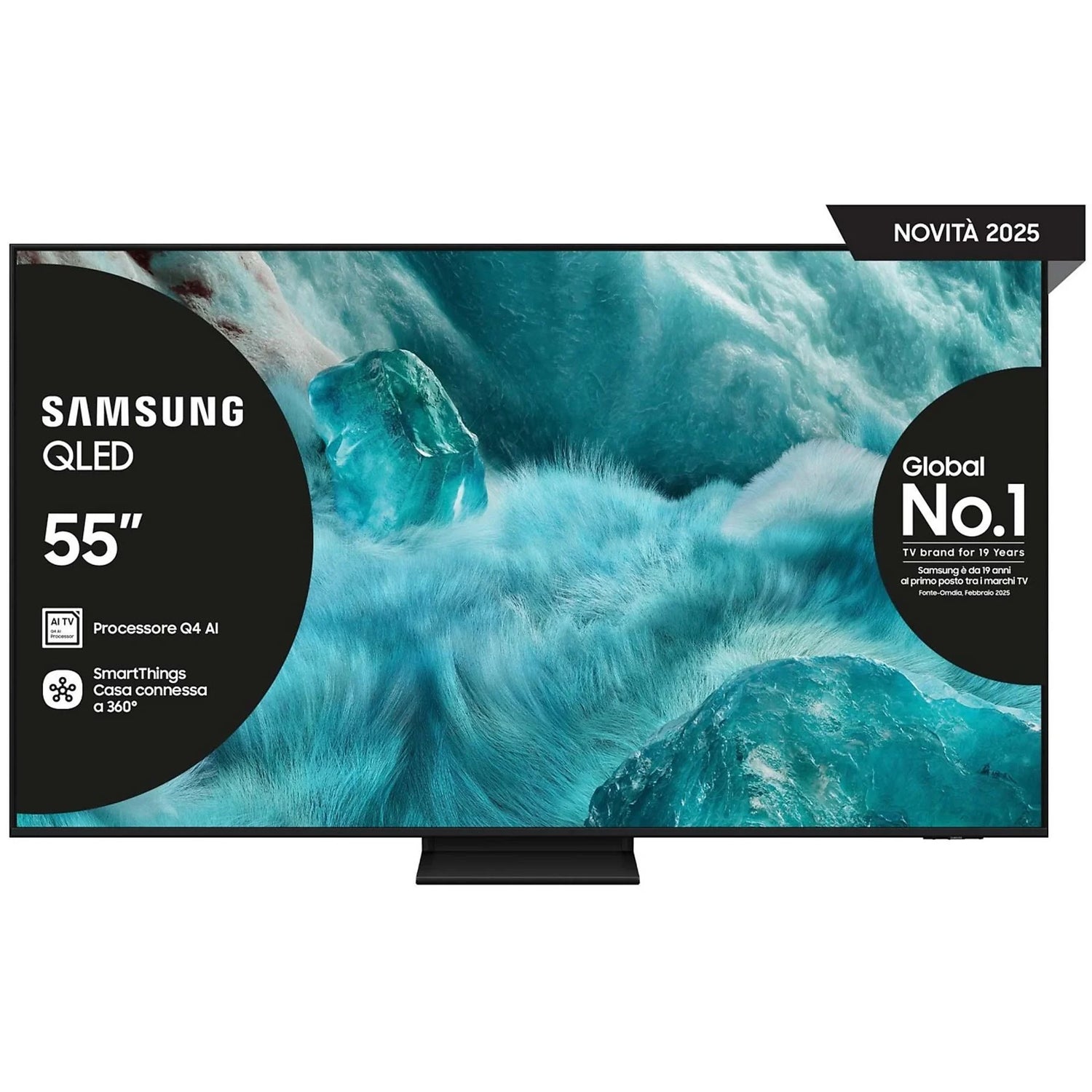 TV Samsung QE55Q7F5AUXZT 55" QLED Processore Q4 AI Quantum Dot Smart TV
