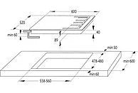 Piano Cottura A Gas Hisense GM643XHFCI 4 Fuochi 60 Cm Inox