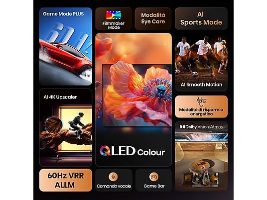 TV Hisense 85E7Q QLED 85 " 4K Smart HDR Dolby Vision Atmos Classe E