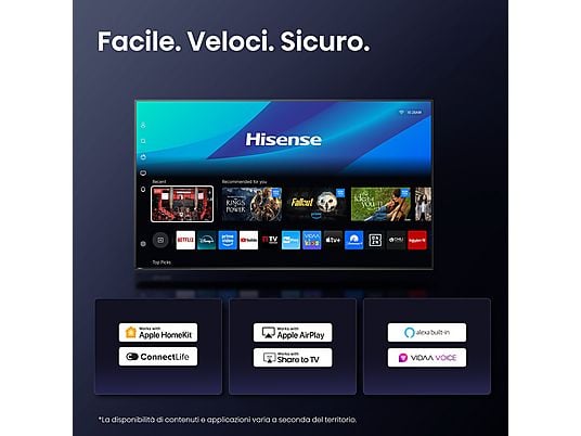 TV Hisense 85E7Q QLED 85 " 4K Smart HDR Dolby Vision Atmos Classe E