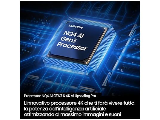 Smart TV Samsung QE48S90FAEXZT 48" OLED Vision AI 4K Processore NQ4 AI Gen3 4K AI Upscaling Pro Schermo antiriflesso OLED HDR Dolby Atmos & OTS Lite Laser Slim Design Classe G