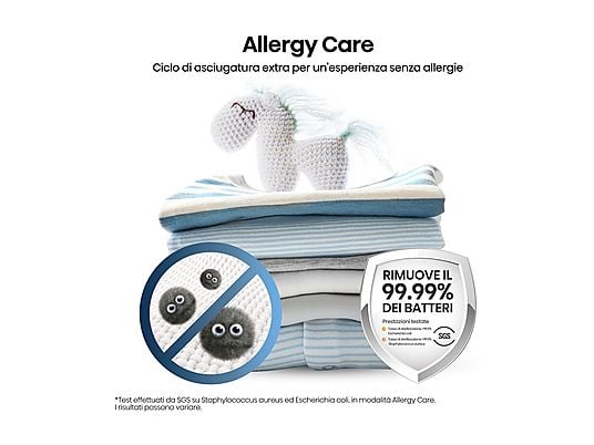 Asciugatrice Hisense DHQE900UWDC Pompa di calore 9 kg 64 cm 64 dB Bianco Classe D