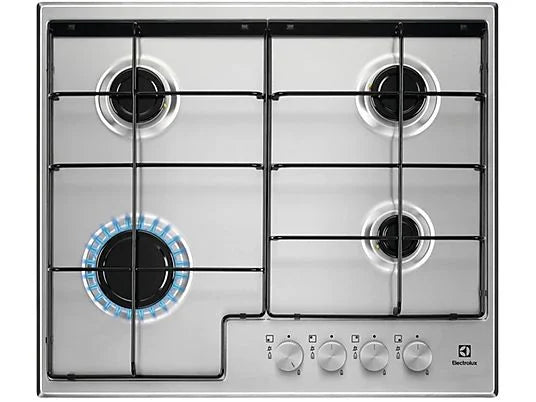 Piano Cottura A Gas Electrolux EGS6424X 60Cm 4 Fuochi Inox