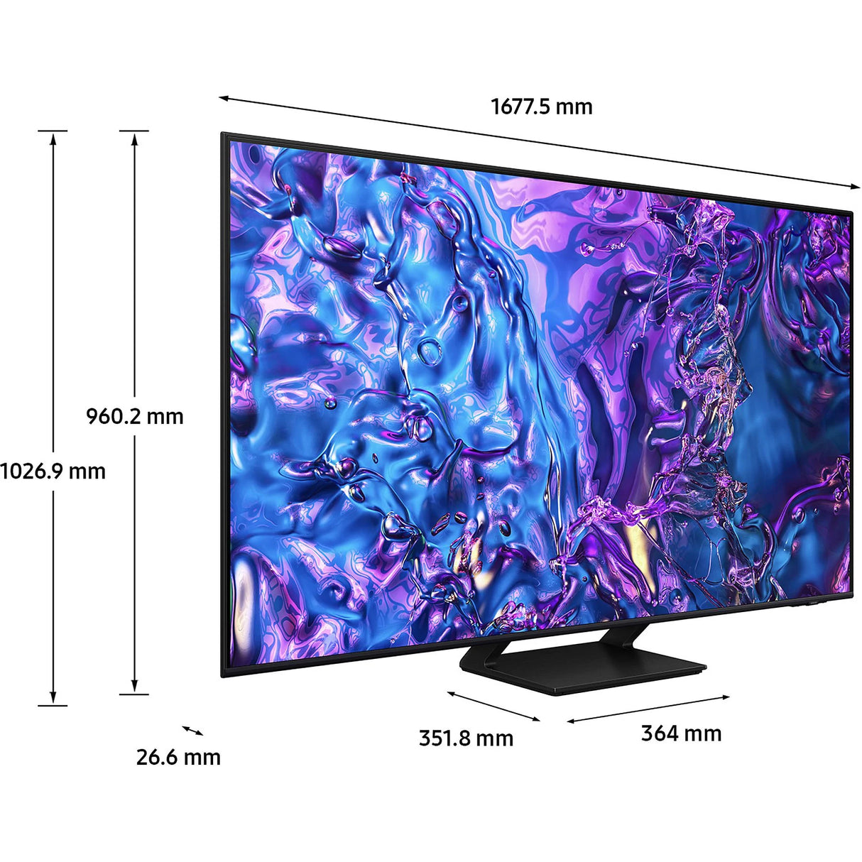 TV Samsung QE75Q70DATXZT 4K Smart TV 75" QLED UHD