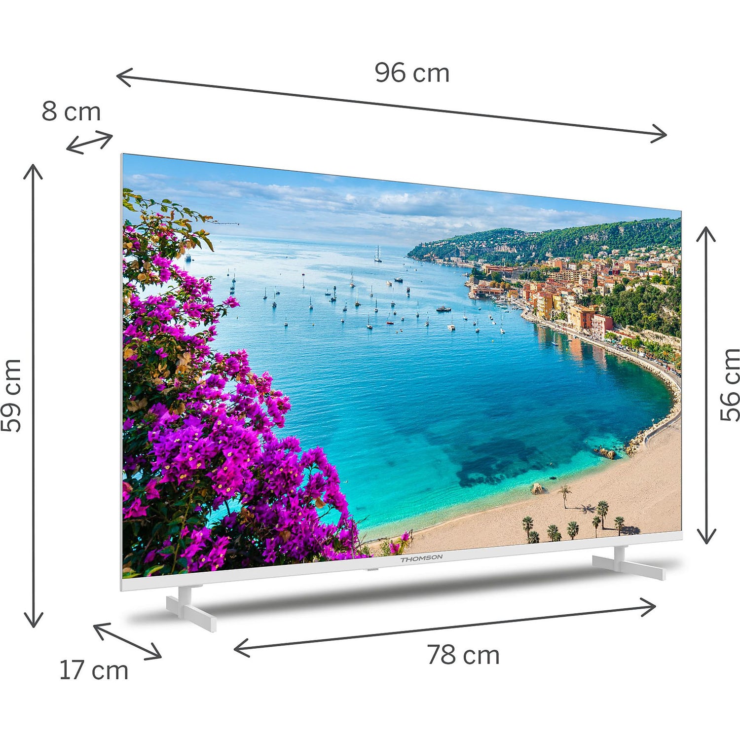 TV Thomson 43UA5S13W 43" UHD 4K Smart Android TV White
