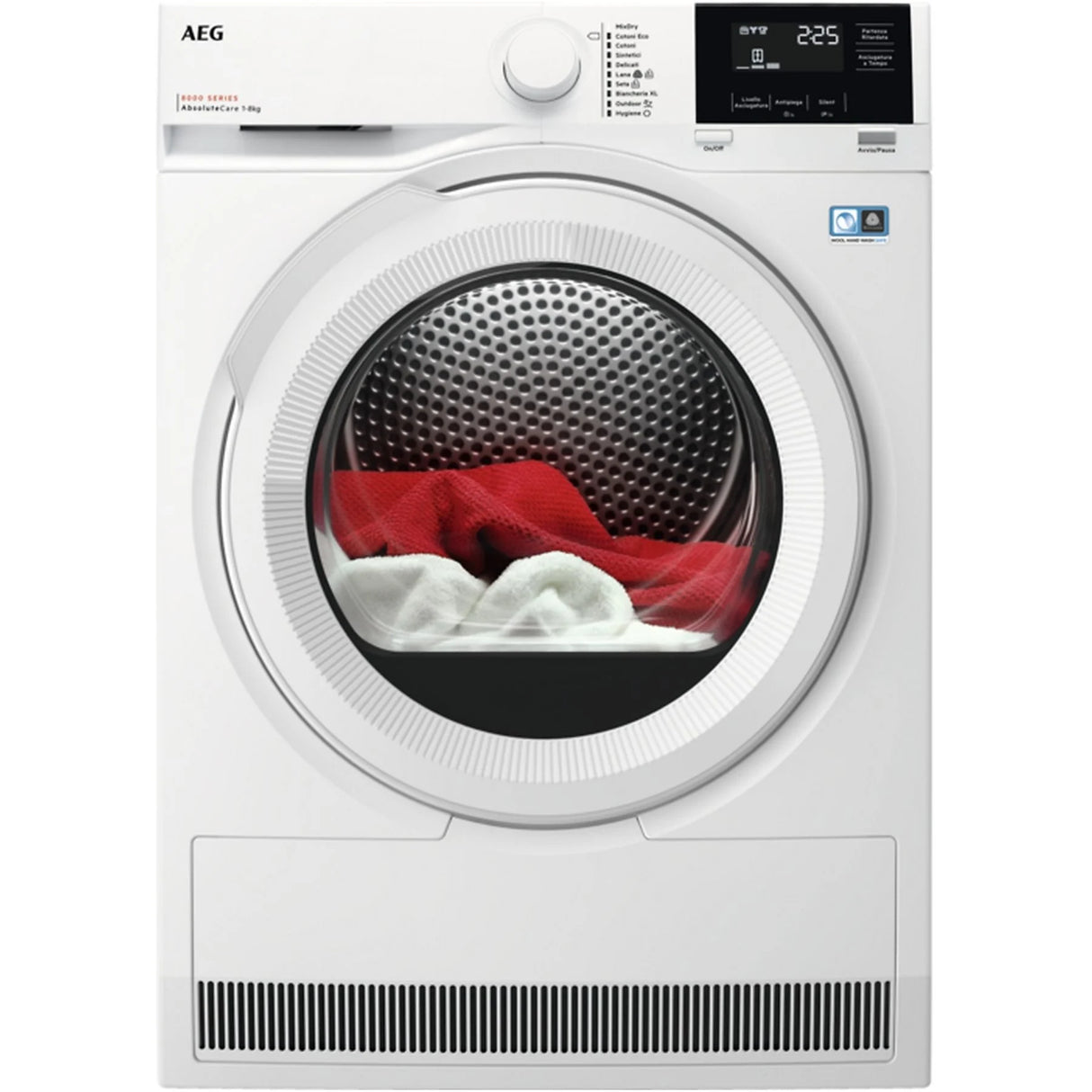 Asciugatrice AEG TR8G83GW 8KG Classe C Serie 8000 AbsoluteCare Bianca