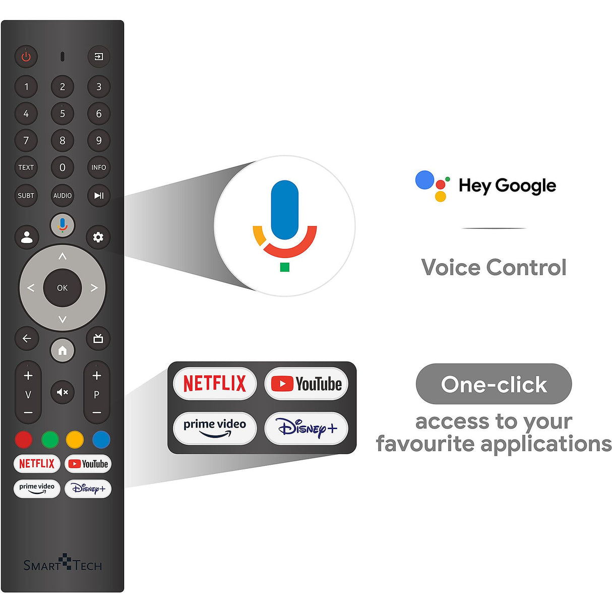 TV Smart Tech 75QG03H QLED 4K UHD 75" Quantum Dot LED Google TV