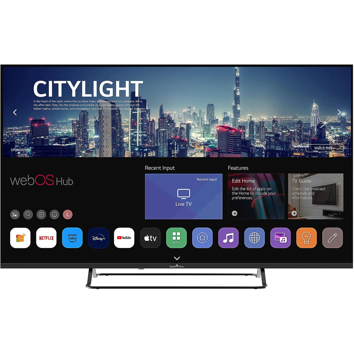 TV Smart Tech 50UW02V 50" 4K Smart TV LED UHD 4K