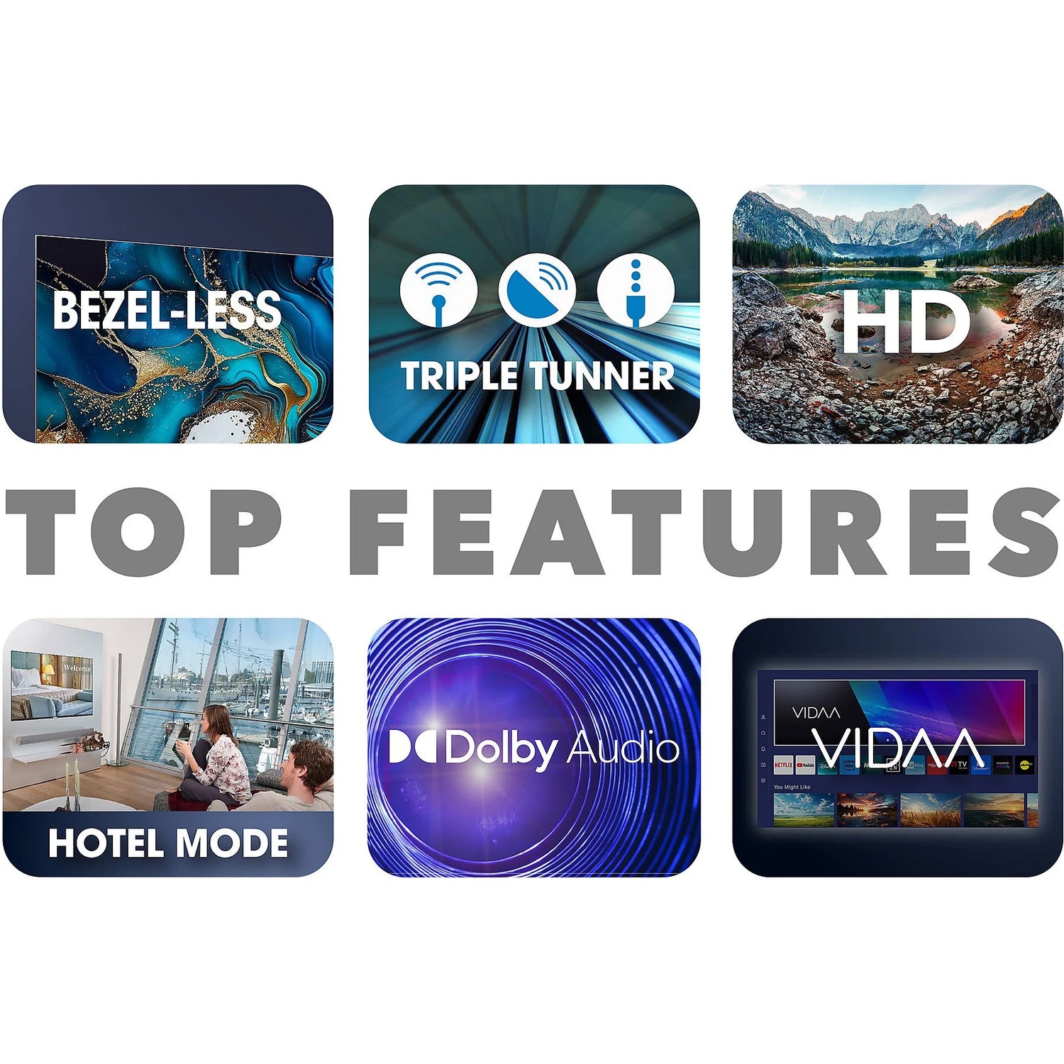 TV Smart Tech 32HV02V Smart TV 32" HD Vidaa Display LED