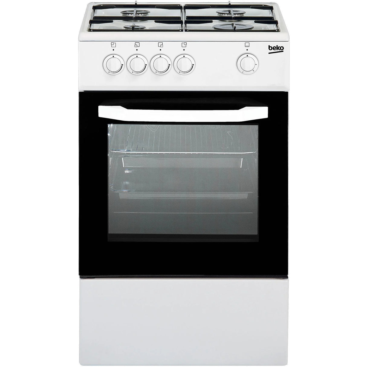Cucina Beko CSG42001FW A Gas 4 Fuochi Forno A Gas 50x50 Colore Bianco