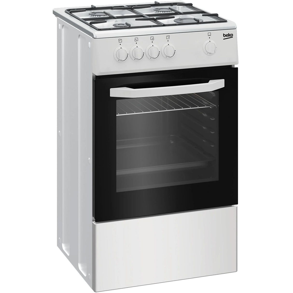 Cucina Beko CSG42001FW A Gas 4 Fuochi Forno A Gas 50x50 Colore Bianco