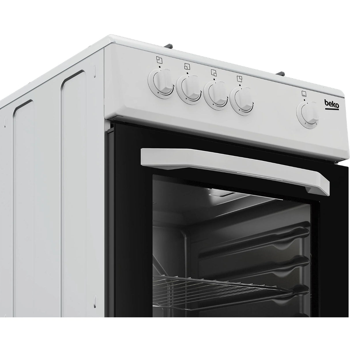 Cucina Beko CSG42001FW A Gas 4 Fuochi Forno A Gas 50x50 Colore Bianco