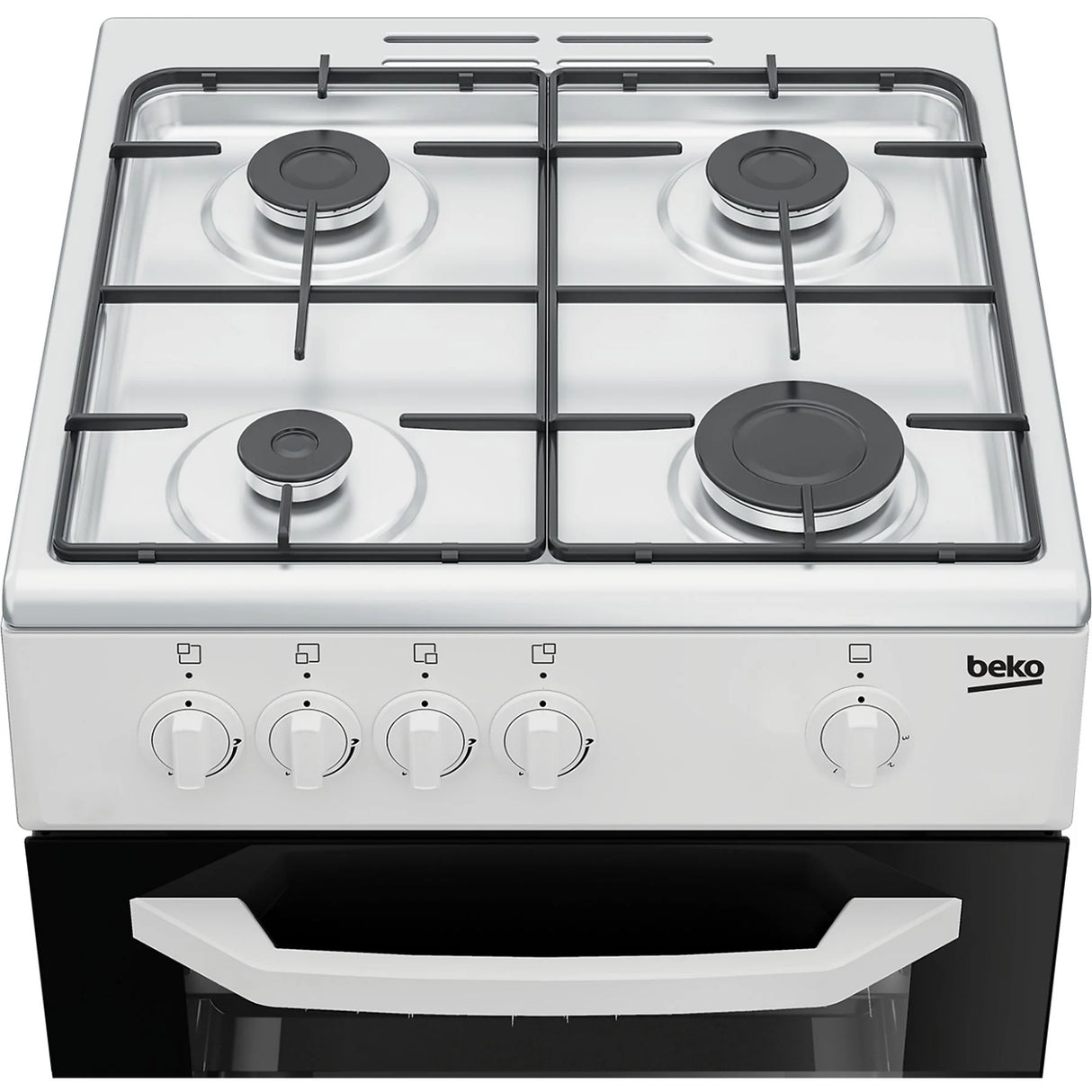 Cucina Beko CSG42001FW A Gas 4 Fuochi Forno A Gas 50x50 Colore Bianco