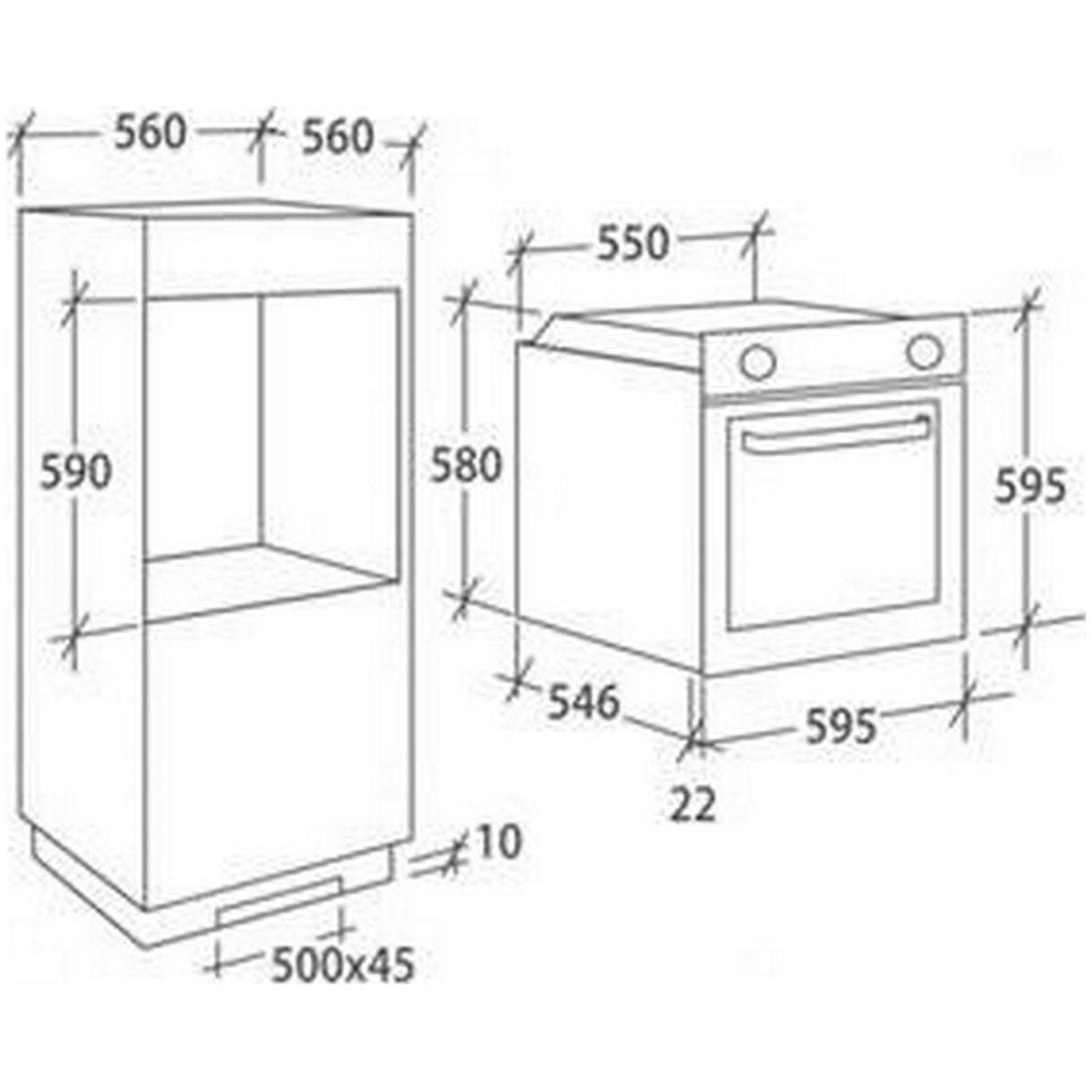 Forno Candy CELF609X/E Elettrico Da Incasso Classe A 78L Inox