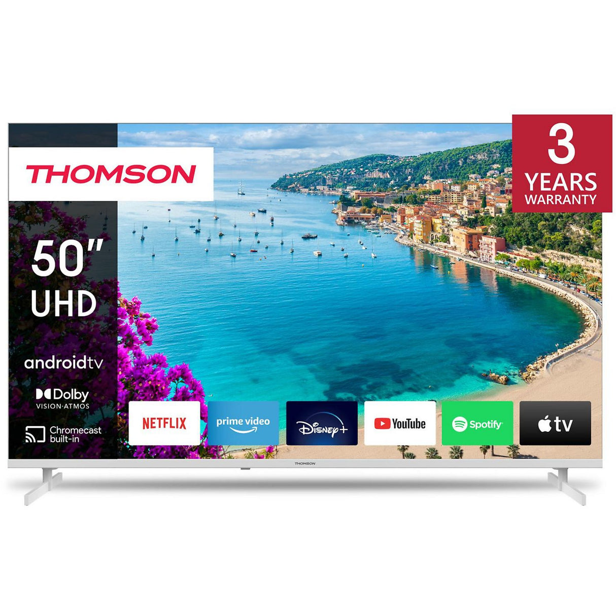 TV Thomson 50UA5S13W 50" UHD 4K Smart Android TV White