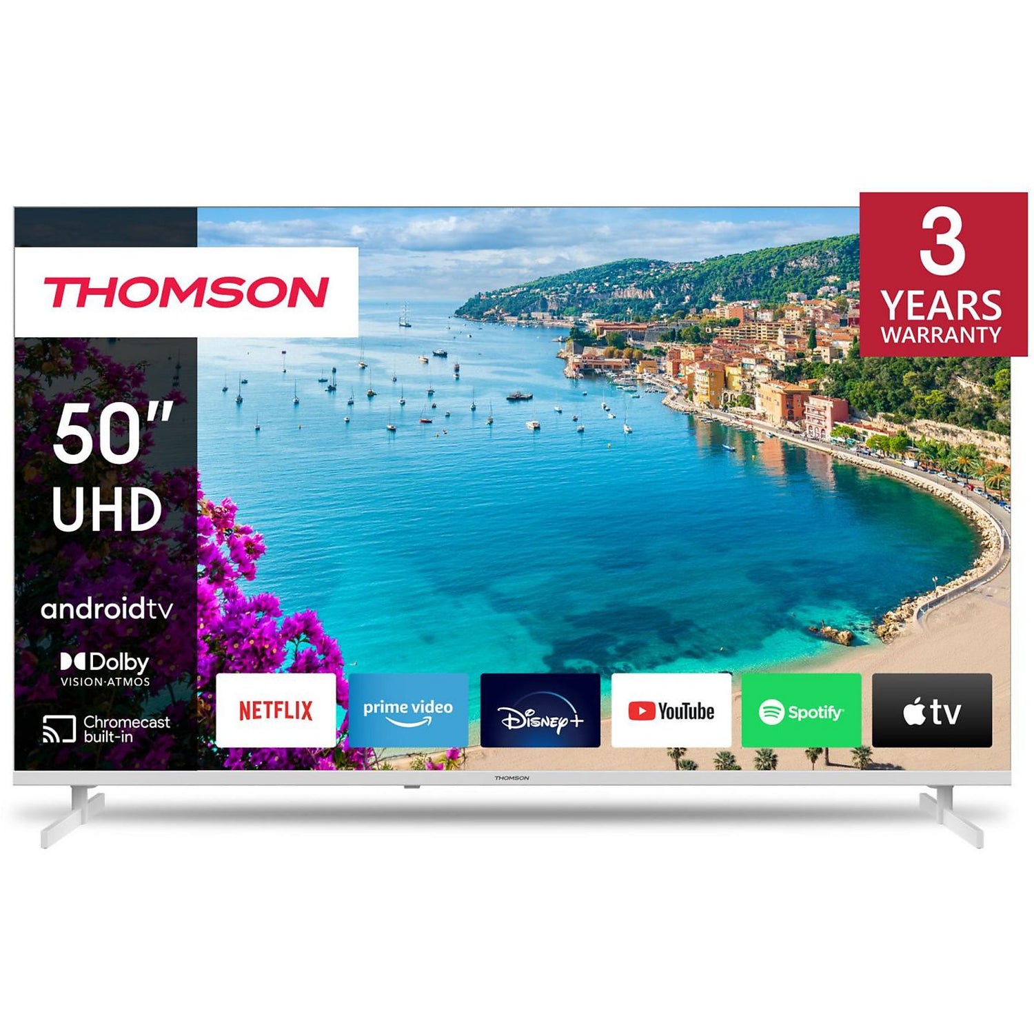 TV Thomson 50UA5S13W 50" UHD 4K Smart Android TV White