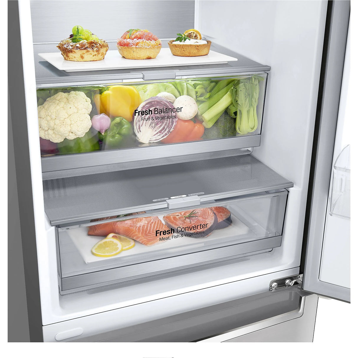 Frigorifero LG GBB72NSVCN1 Combinato Total No Frost Acciaio Inox Classe C 384 Litri