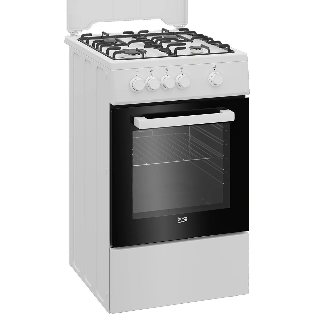 Cucina Beko FSG522DWC Forno A Gas 50X60 4 Fuochi Gas Colore Bianco