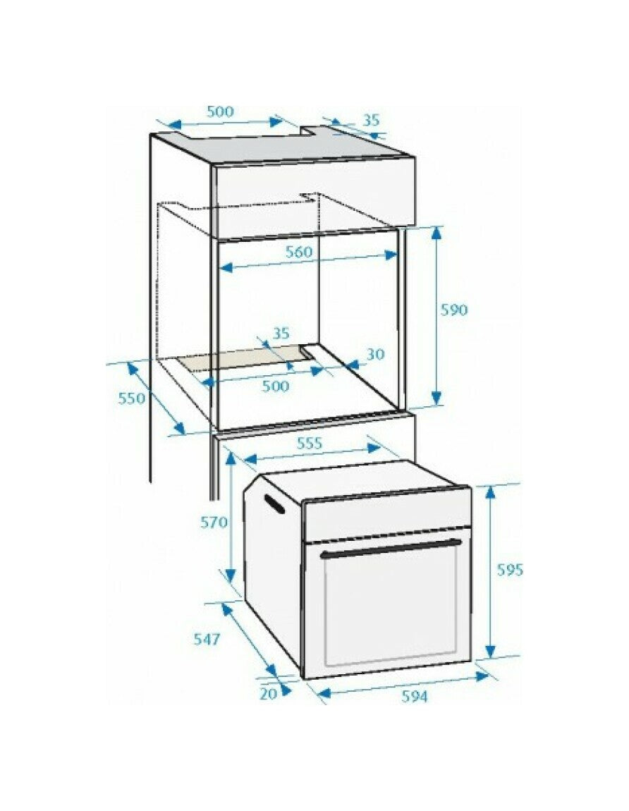 Forno Beko BBIM17300BMPSF Elettrico Da Incasso Classe A+ 72 L Pirolitico Nero