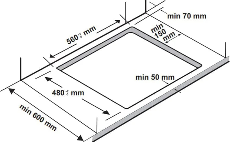 Piano Cottura A Gas Candy CEL7P4WX 5 Fuochi