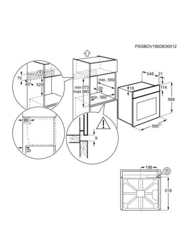 Forno Electrolux LOC3S40X2 Elettrico Da Incasso Classe A 72L Vapore Inox