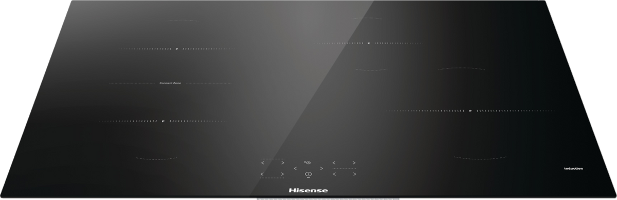 Piano cottura Hisense HI8421BSC Hi4 a induzione 80 cm – 4 zone, Connect Zone, Touch Control, Ebollizione rapida