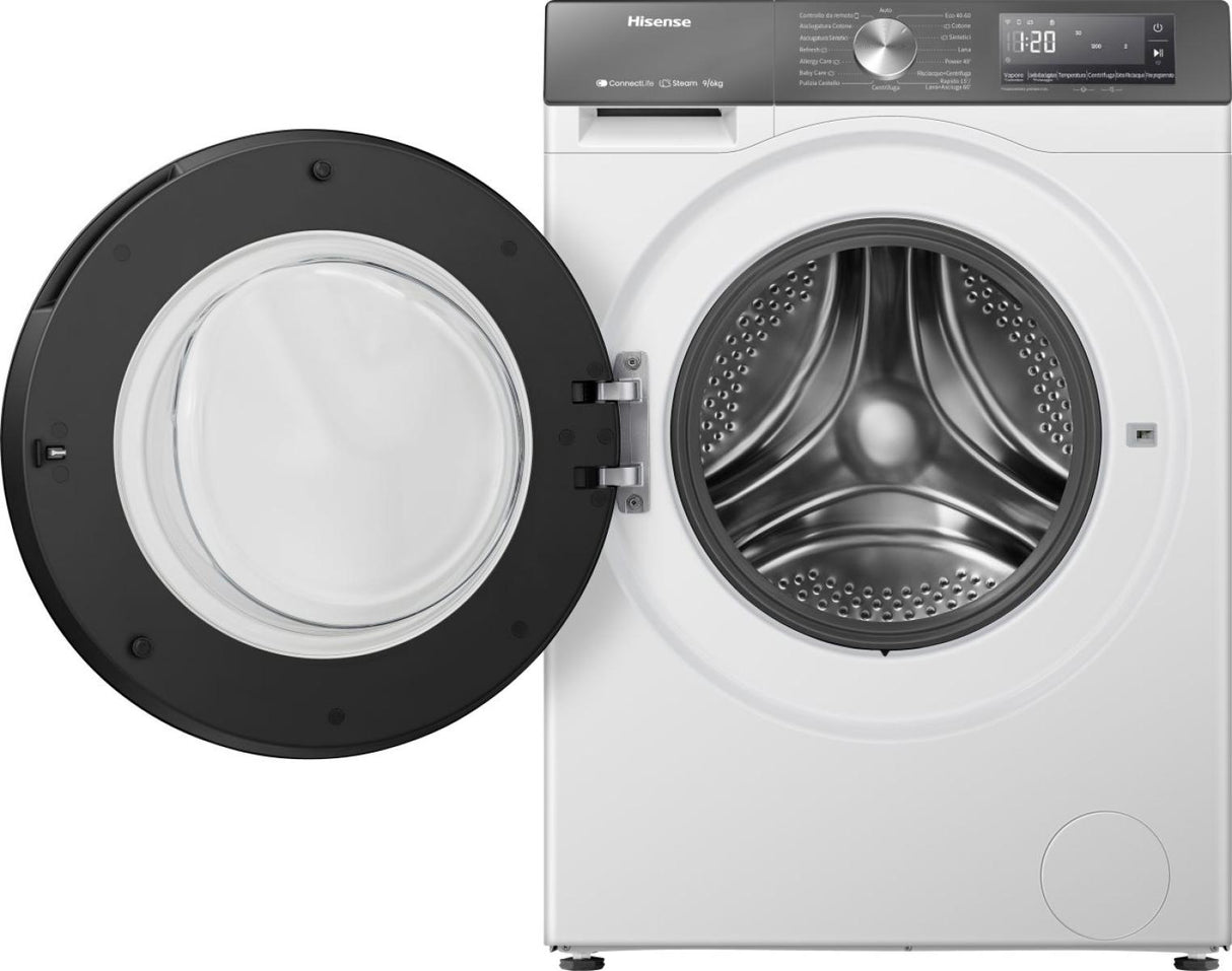 Lavasciuga Hisense WD3S9043BW7 9/6 Kg 1400 RPM Classe A-30%/D Wi-Fi