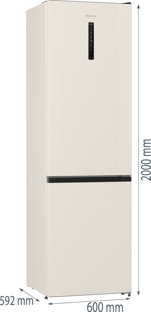 Frigorifero combinato Hisense RB434N4CRE Total No Frost Classe E 331 L Finitura Beige