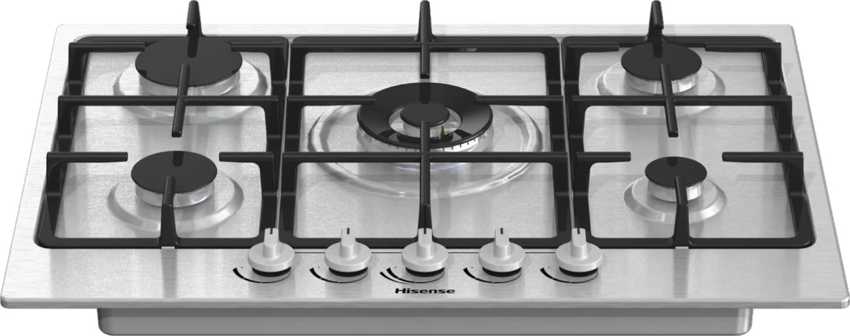 Piano Cottura A Gas Hisense GM773XF 5 Fuochi 70 Cm Inox
