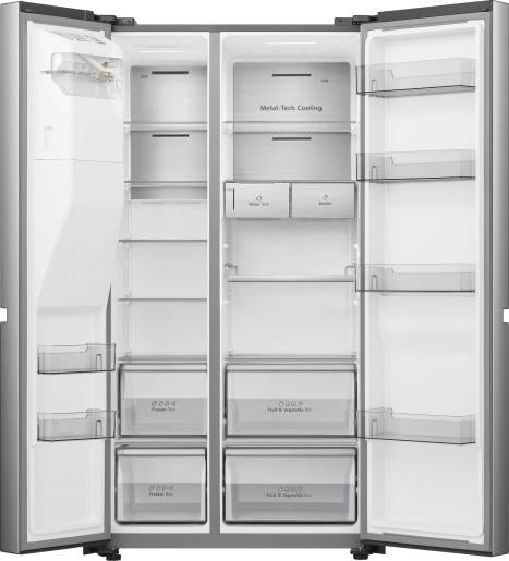 Frigorifero Hisense RS818N4TIE Side By Side Acciaio Inox Classe E Capacità 632 Litri