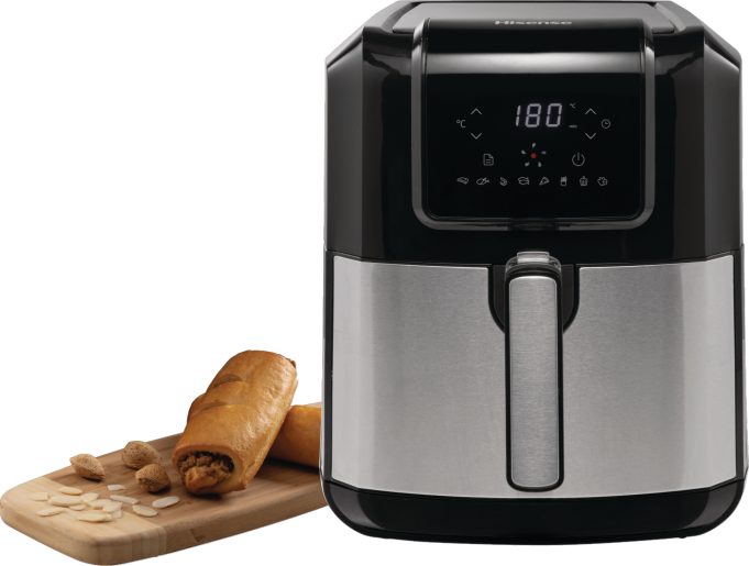 Friggitrice ad Aria Hisense H06AFBS1S3 1700W Capacità 5 lt 8 Programmi Preimpostati