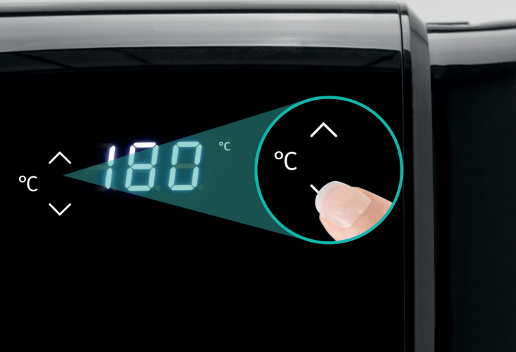 Friggitrice ad Aria Hisense H06AFBS1S3 1700W Capacità 5 lt 8 Programmi Preimpostati