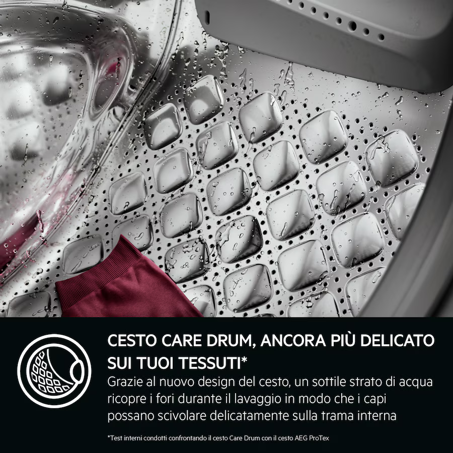 Lavatrice AEG LR8H86CBY 8 kg Classe A -20% 1600 giri Serie 8000 PowerCare UniversalDose Vapore