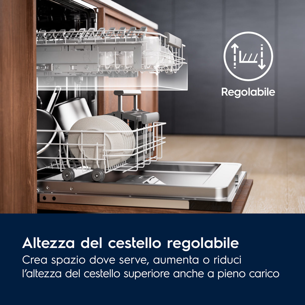 Lavastoviglie Electrolux EES47325L Da Incasso Classe D 13 coperti Serie 600 SatelliteClean® 60 cm